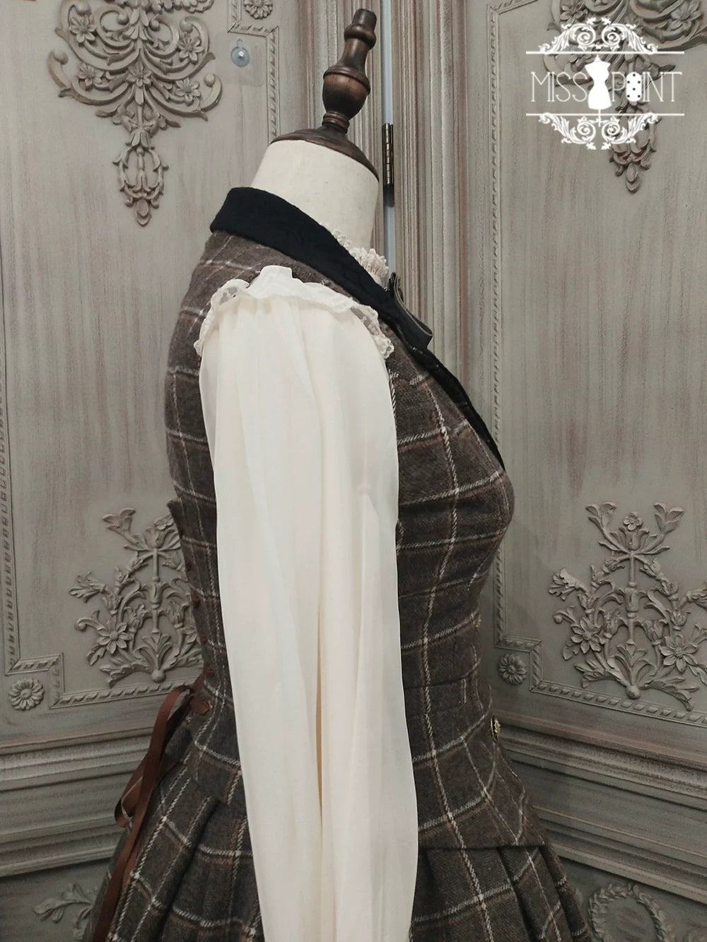 [Pre-order] British Classical Lolita Warm Check Vest