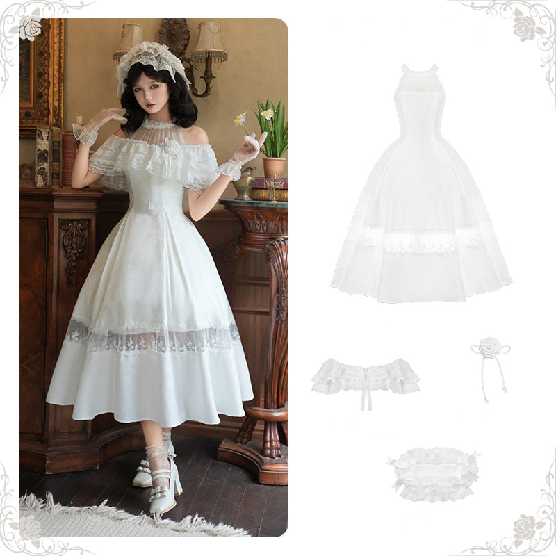 ローズジャガードホルターネックワンピース 単品・セット