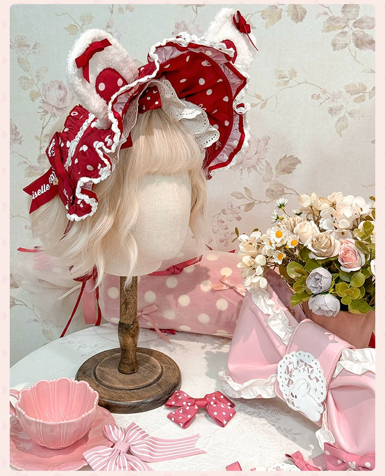 同時購入のみ【受注予約6/11まで】Bow Rabbit ボンネット