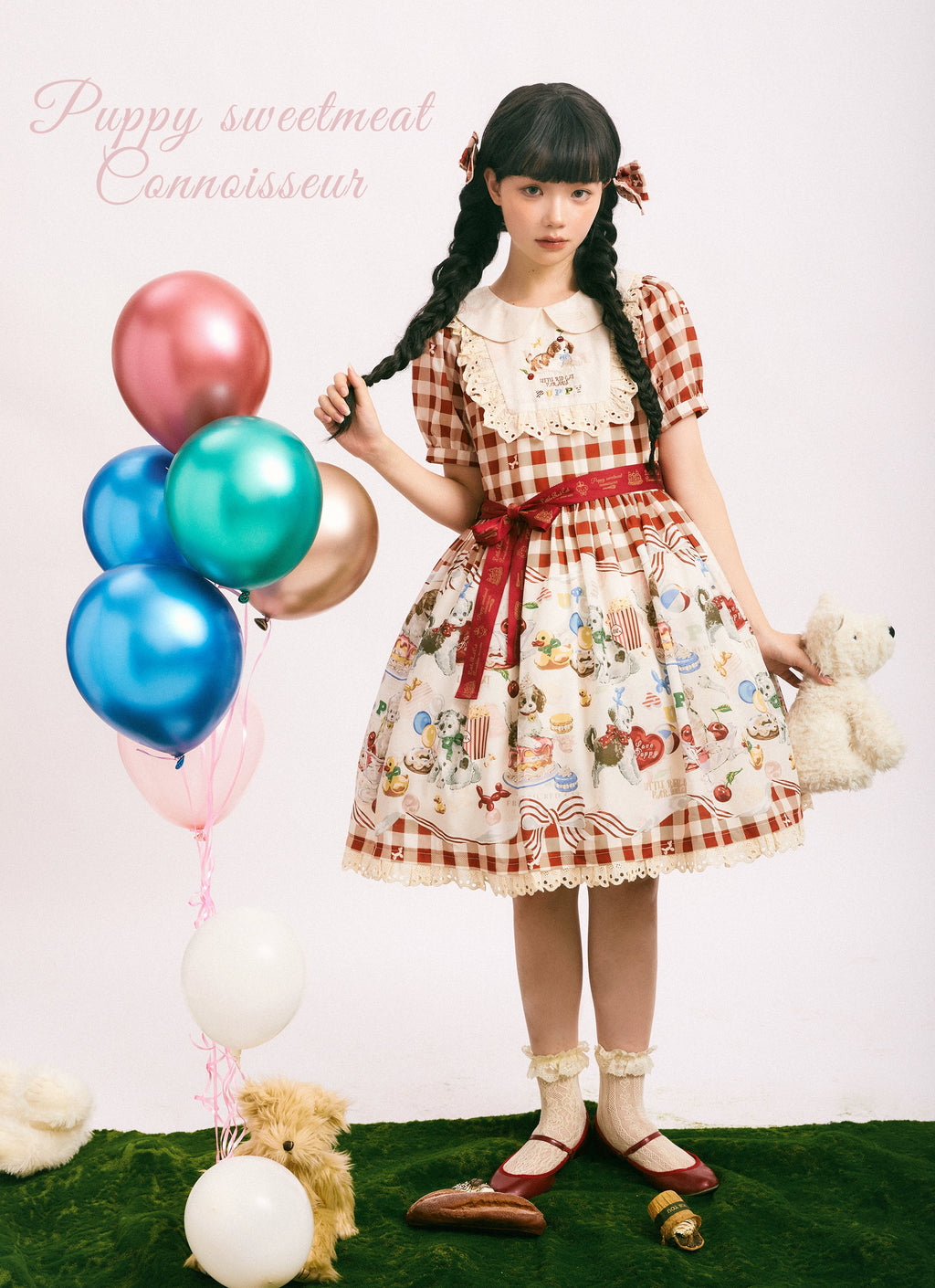 Puppy Patissier short sleeve dress