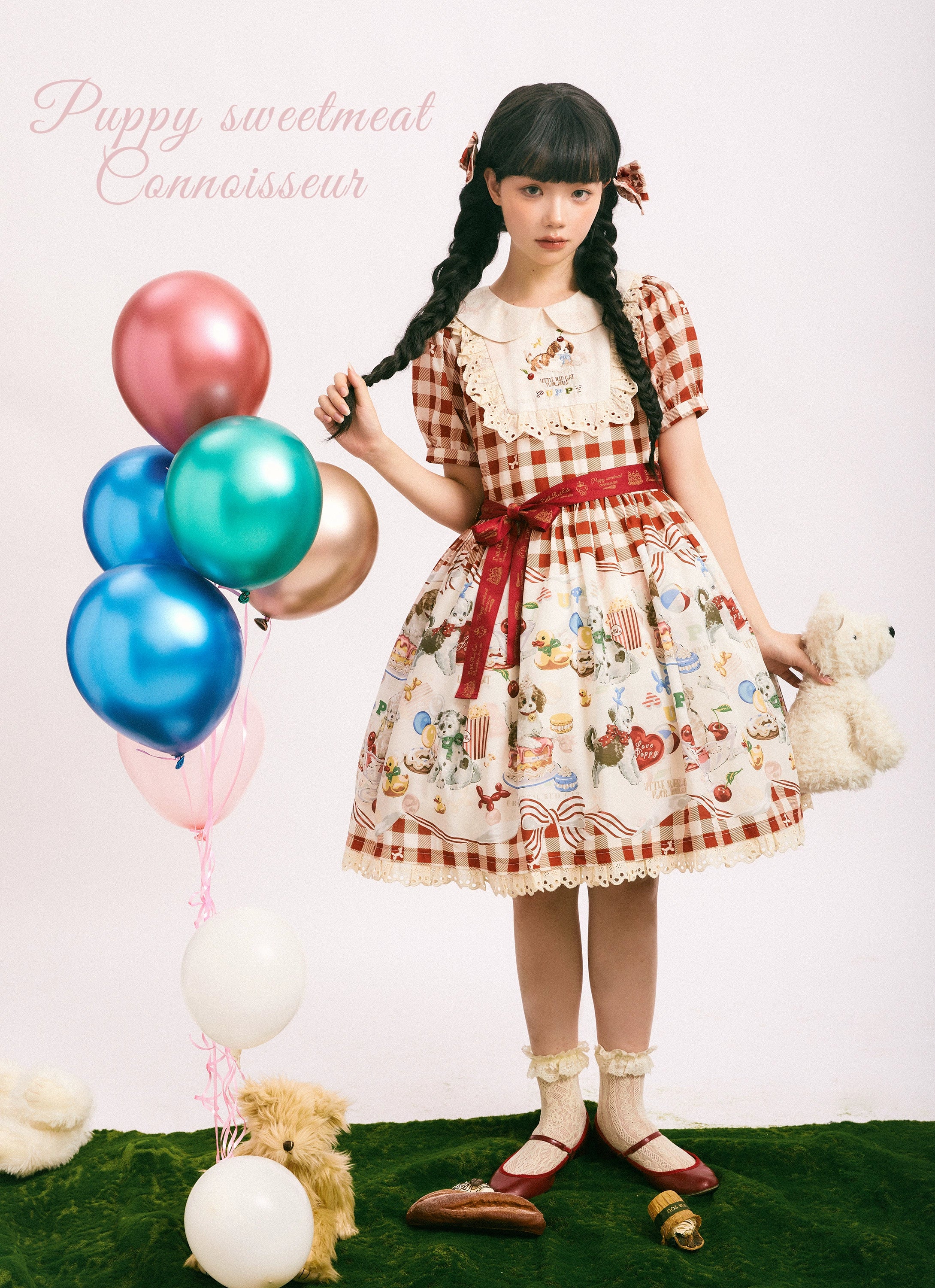 Puppy Patissier short sleeve dress