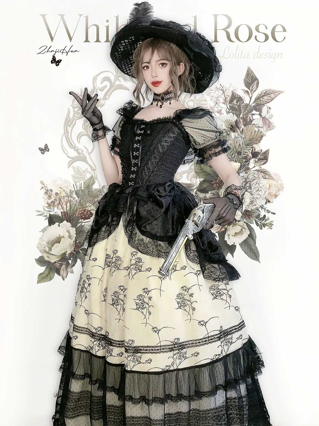 [Sales period ended] Withered Rose Elegant Long Dress