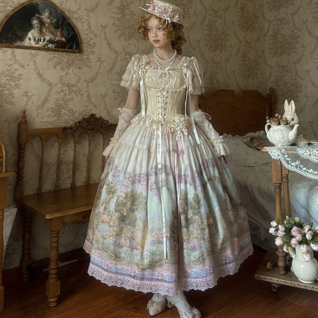 [Pre-orders available until 2/26] Romantic Rose Sleeveless Corset Top
