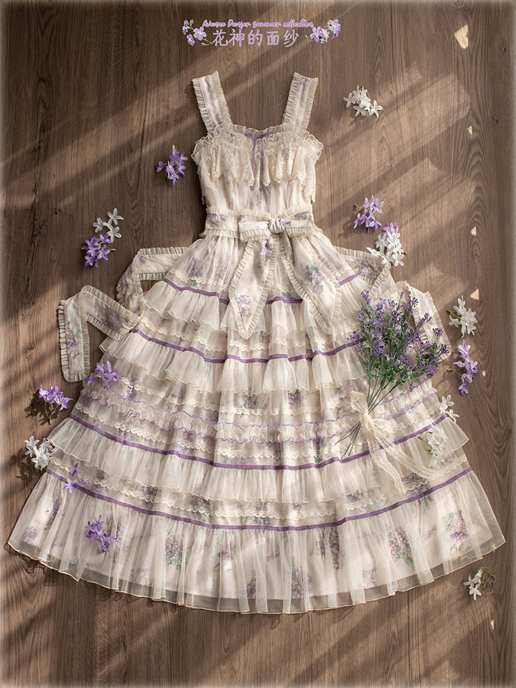 [Pre-orders available until 3/12] The Veil of the Flora Tiered Jumper Skirt
