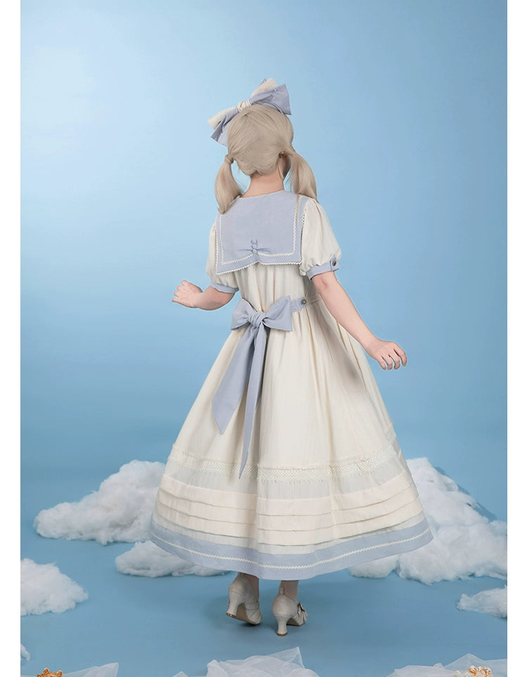 【受注予約7/23まで】Voyage Poem クラシカルマリンワンピース