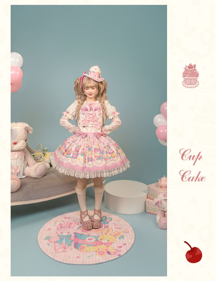 【受注予約1/26まで】Sweet Cup Cake リボンブラウス