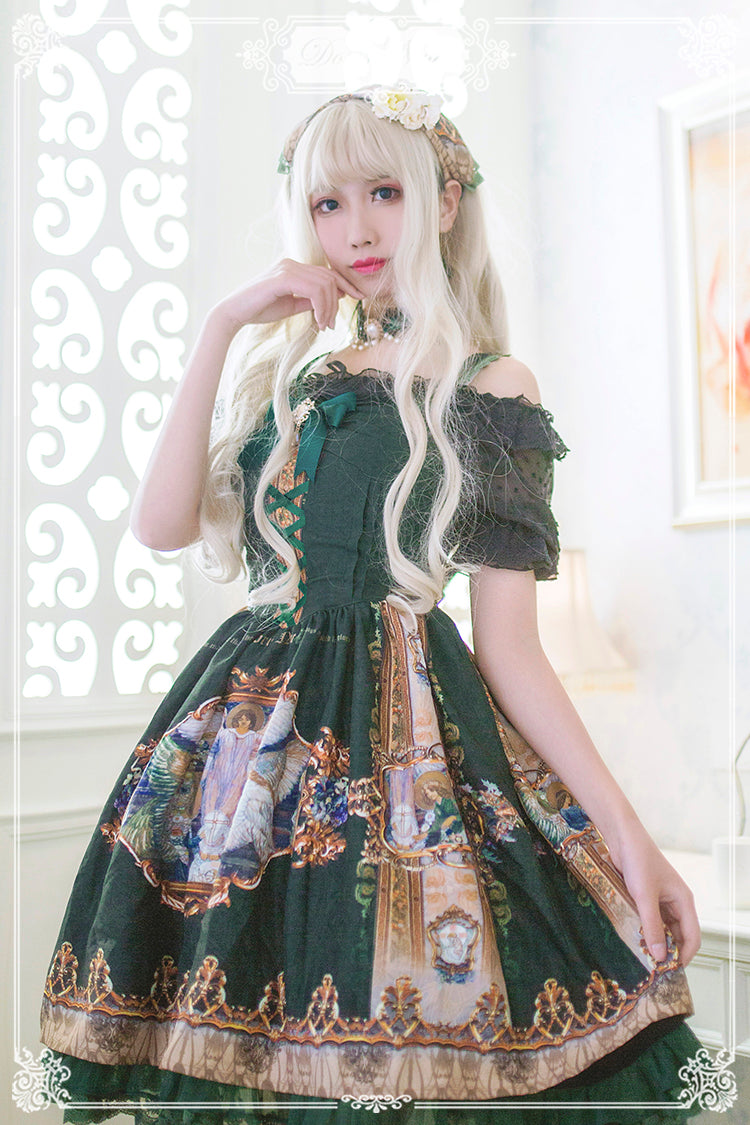 Descent of Angels Dark Elegant Jumper Skirt