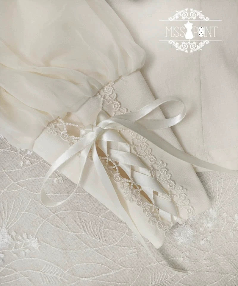 [Pre-order] British Classical Lolita Stand Collar Blouse [Buy together for 20% off]