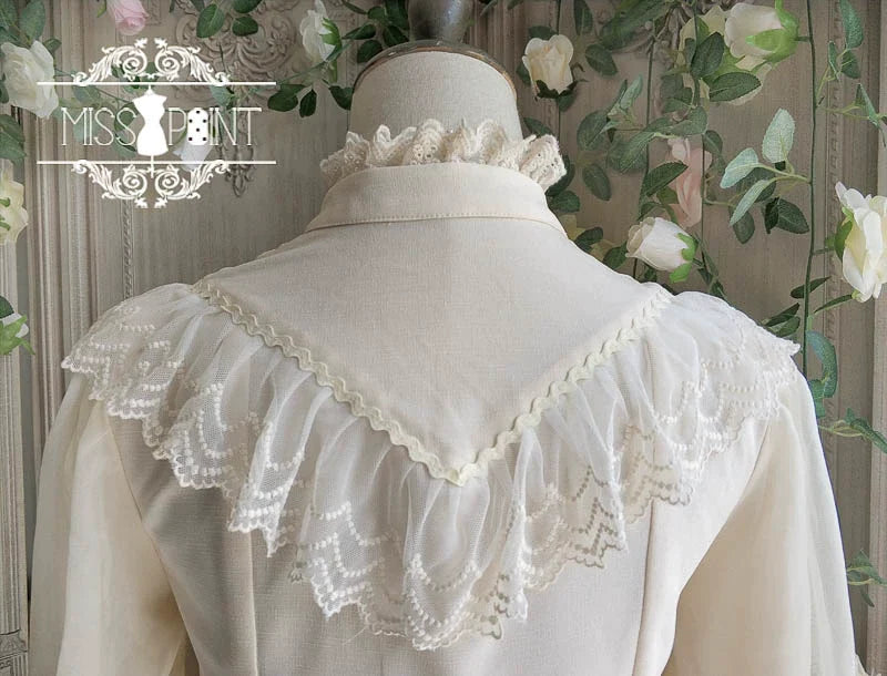 [Pre-order] British Classical Lolita Stand Collar Blouse [Buy together for 20% off]