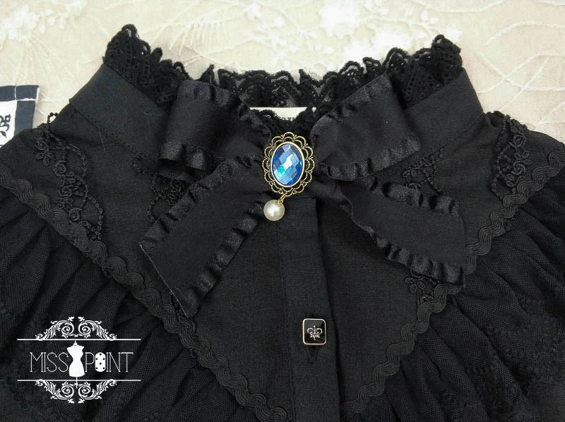 [Pre-order] British Classical Lolita Stand Collar Blouse [Buy together for 20% off]