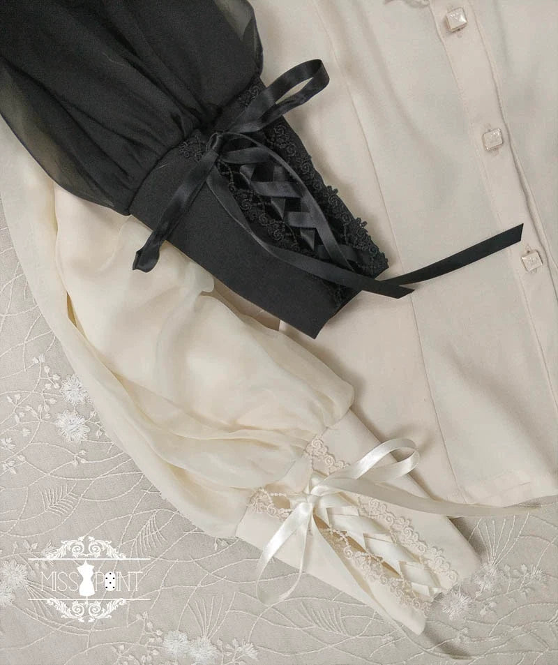 [Pre-order] British Classical Lolita Stand Collar Blouse [Buy together for 20% off]