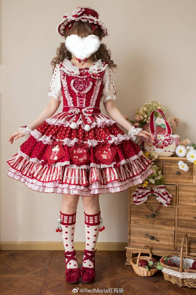 【受注予約5/28まで】Melty Dessert レースとリボンのジャンパースカート