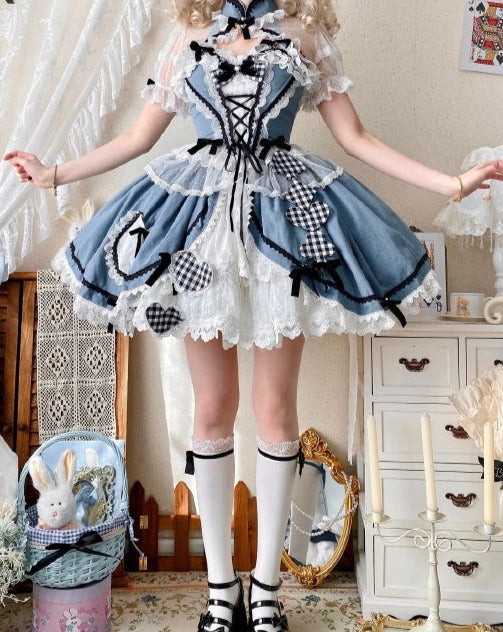 [Sales period ended] Alice in China Heart and Check Set
