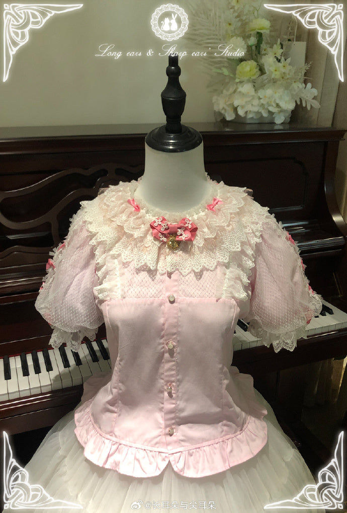 【受注予約4/28まで】Gloria in the Morning Mist 半袖ブラウス