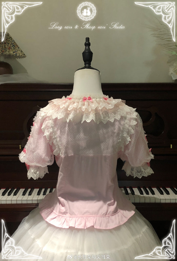 【受注予約4/28まで】Gloria in the Morning Mist 半袖ブラウス