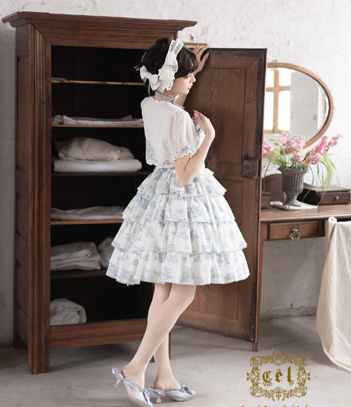 【受注予約6/18まで】Coppelia ティアードジャンパースカート