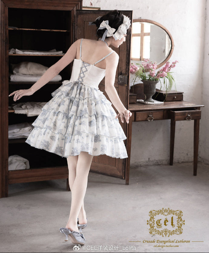 【受注予約6/18まで】Coppelia ティアードジャンパースカート
