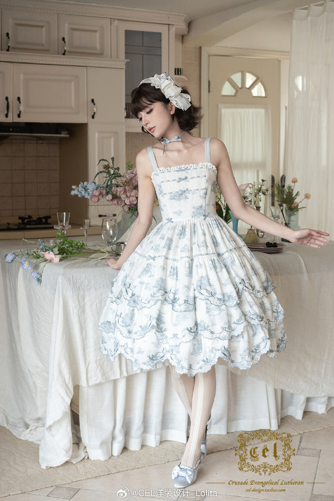 【受注予約6/18まで】Coppelia 刺繍ジャンパースカート