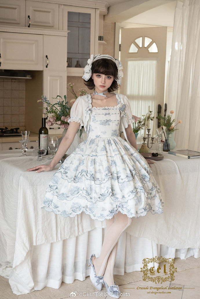 【受注予約6/18まで】Coppelia 刺繍ジャンパースカート