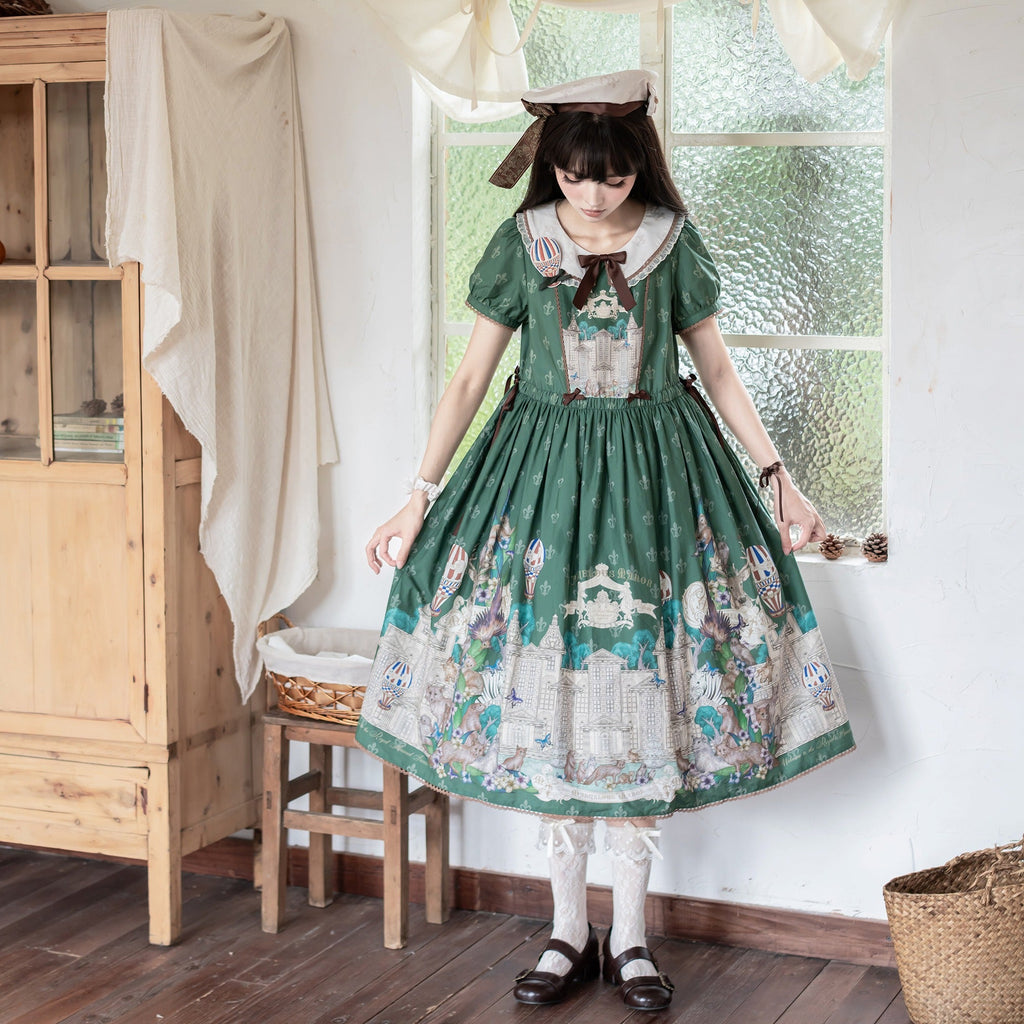 【受注予約6/17まで】The Marvelous Manor 半袖ワンピース