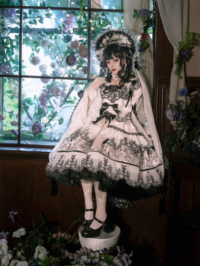 【受注予約8/27まで】Cizhou Ware Black ラグジュアリードレス・ショート丈