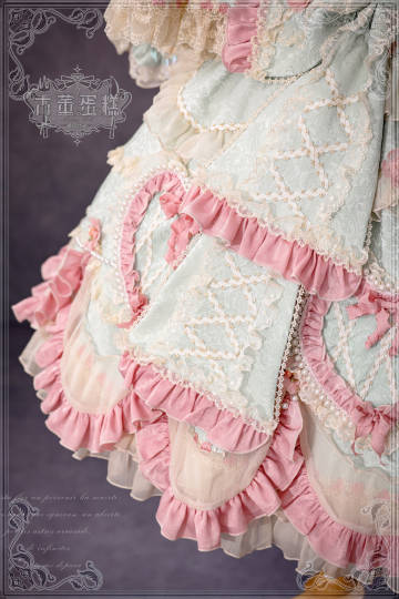 [Pre-orders available until 2/12] Antique Cake Heart Lolita Dress - Mint