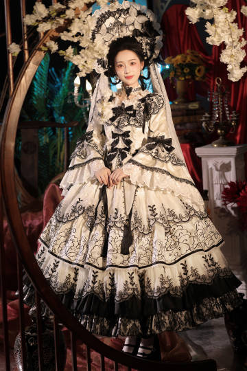 【受注予約8/27まで】Cizhou Ware Black ラグジュアリードレス・ロング丈