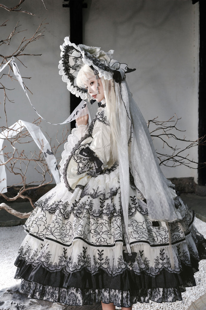 【受注予約8/27まで】Cizhou Ware Black ラグジュアリードレス・ロング丈