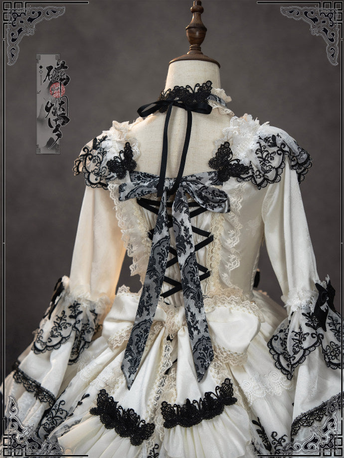 【受注予約8/27まで】Cizhou Ware Black ラグジュアリードレス・ショート丈