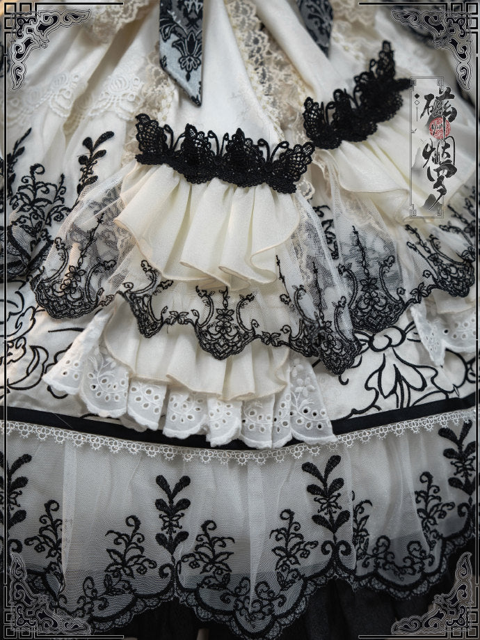 【受注予約8/27まで】Cizhou Ware Black ラグジュアリードレス・ショート丈