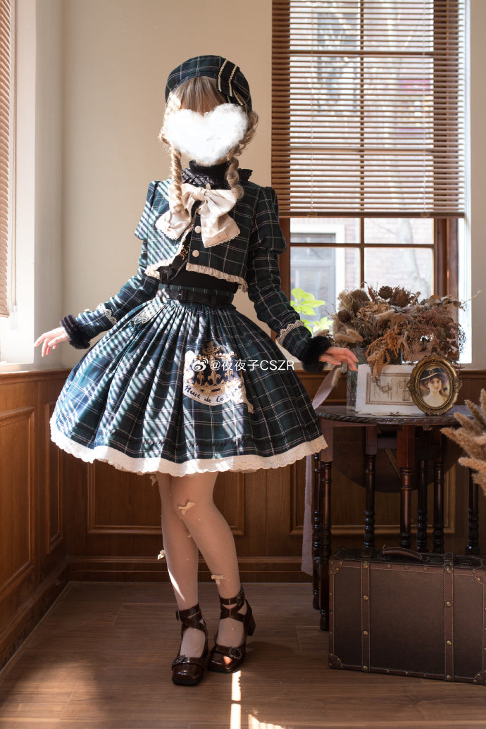 [Pre-orders available until 10/29] Thistle Crown Checkered Mini Skirt