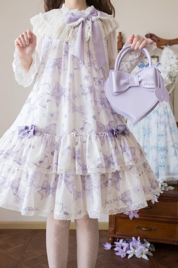 [Pre-orders available until 2/10] Ribbon Eternal Garden short tiered jumper skirt