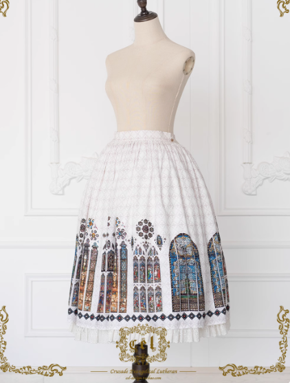 [Pre-orders available until 2/10] The Holy Cross Print Skirt