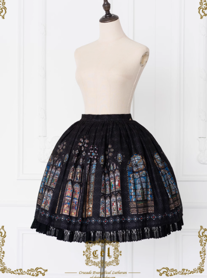 [Pre-orders available until 2/10] The Holy Cross Print Skirt