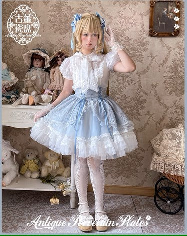 Antique Porcelain Plates Skirt