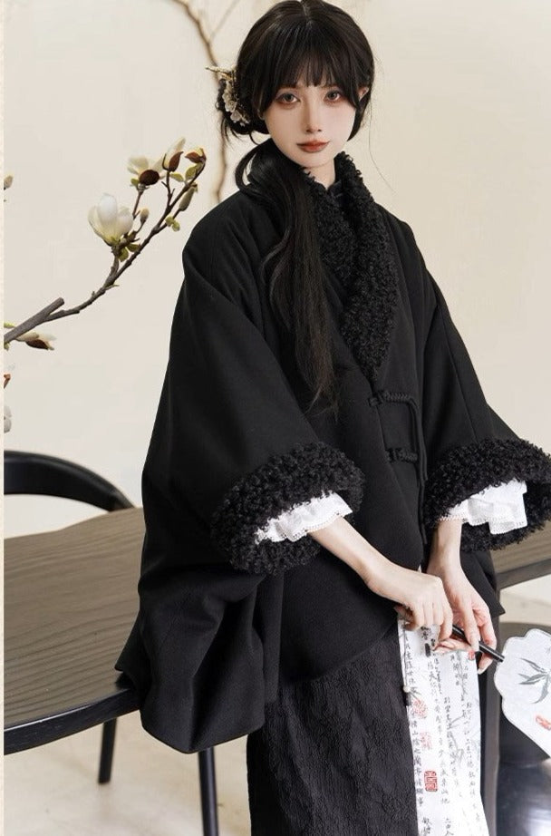 和ロリ・華ロリ ボアのあったか羽織