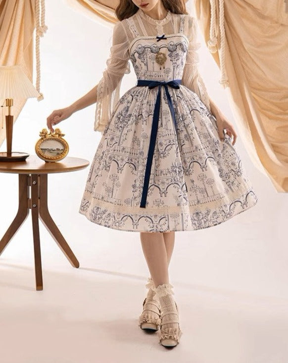 Opera Theatre プリントキャミソールドレス