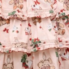 Camellia Berry Sleeveless Setup - Short Length