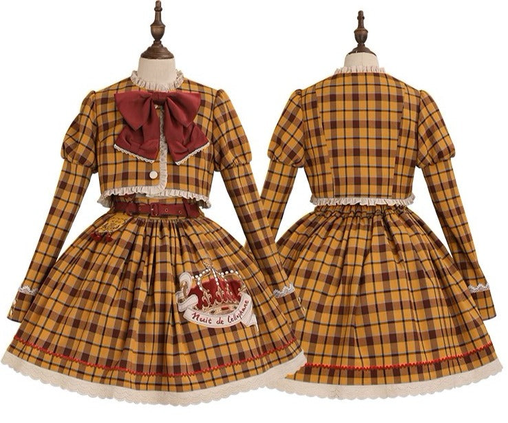[Pre-orders available until 10/29] Thistle Crown Checkered Mini Skirt