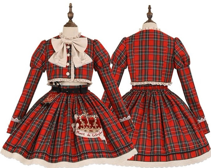 [Pre-orders available until 10/29] Thistle Crown Checkered Mini Skirt