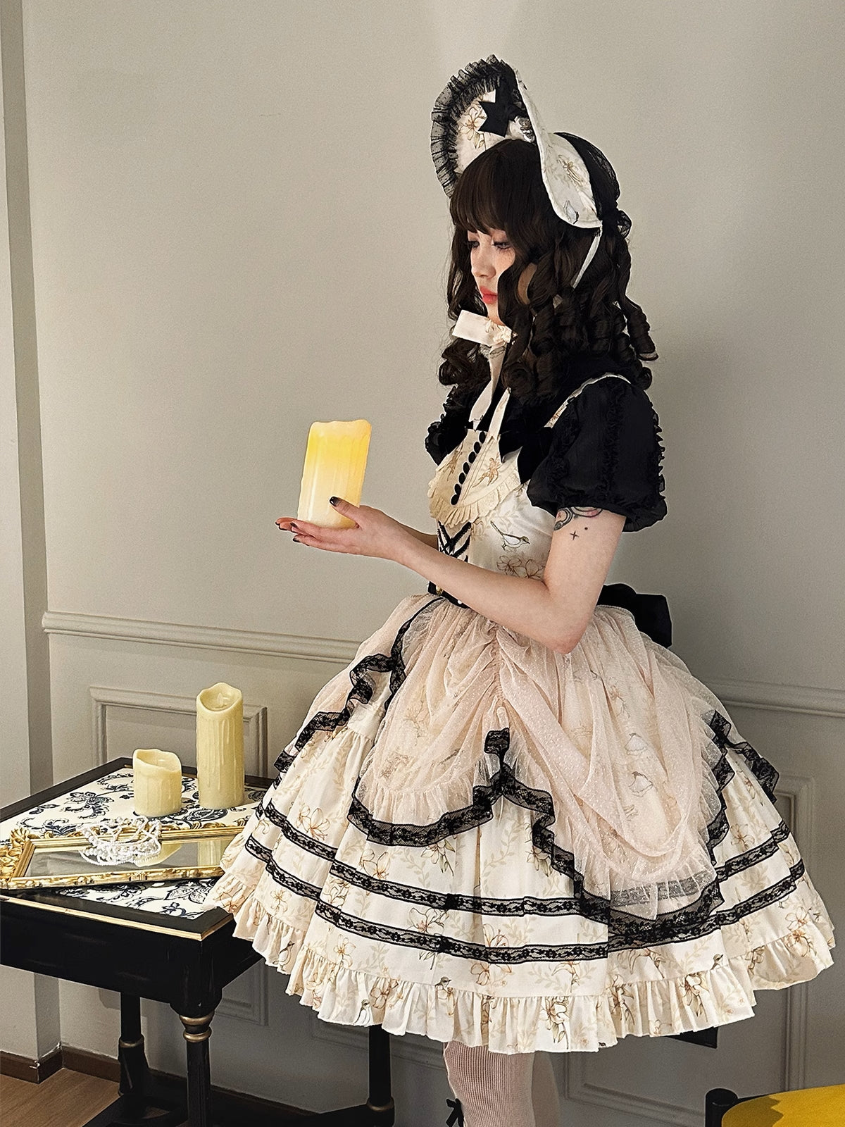 [Resale/Pre-orders available until 2/3] Lily and Wind Jumper Skirt with Mesh Veil