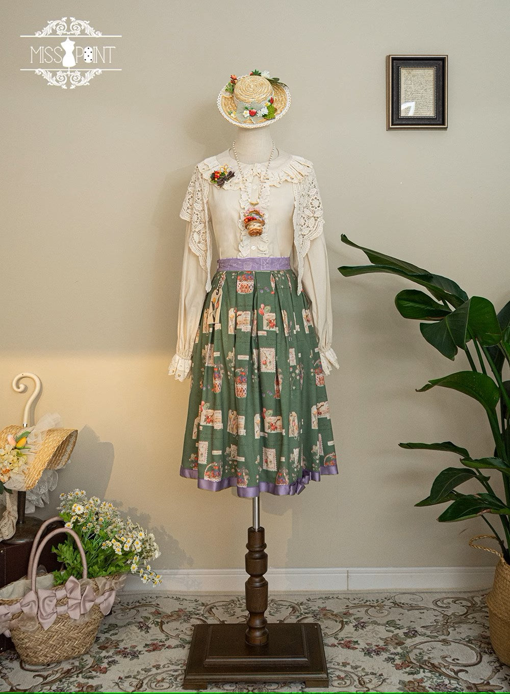 [Sale period ended] Forest Picture Book Print Skirt