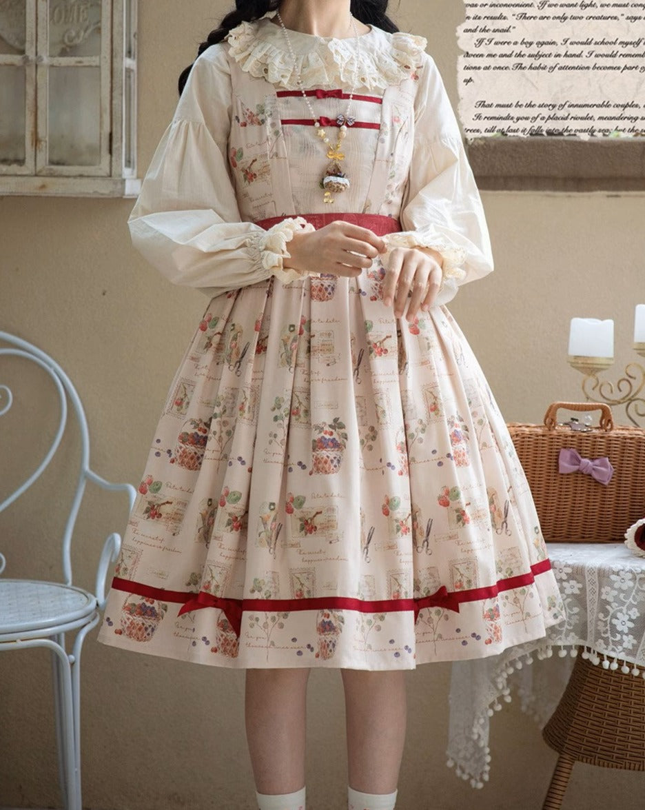 [Pre-order] Forest Encyclopedia Print Jumper Skirt