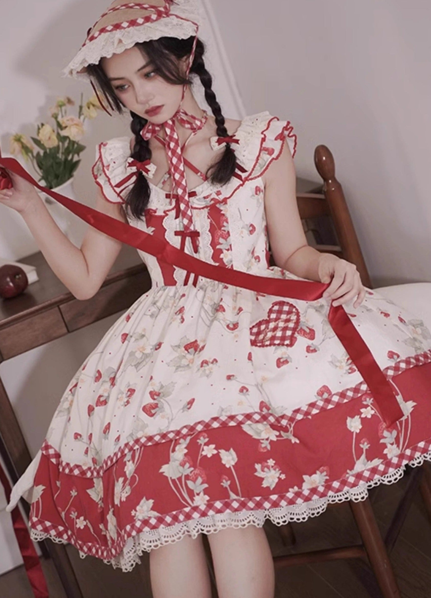 Strawberry Orchard Strawberry Jumper Skirt