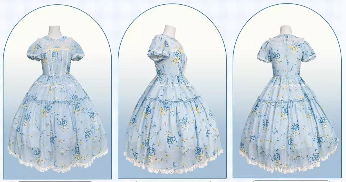 【再販・受注予約7/16まで】Daisy and Sky 半袖ワンピース