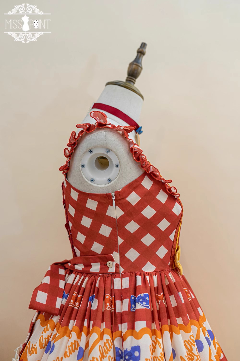 【予約販売】Sweet Kittyレトロフライングスリーブジャンパースカート