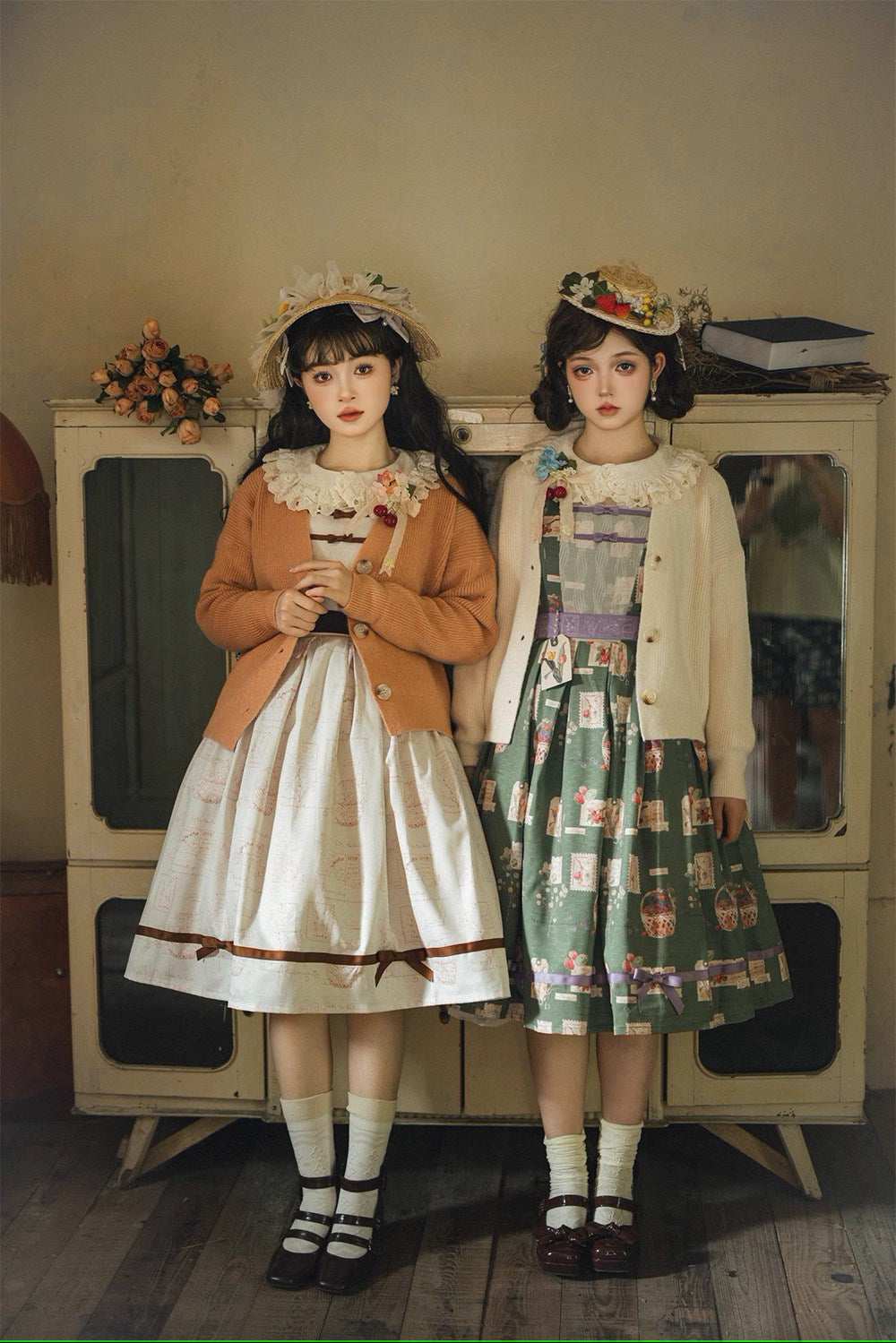 [Pre-order] Forest Encyclopedia Print Jumper Skirt