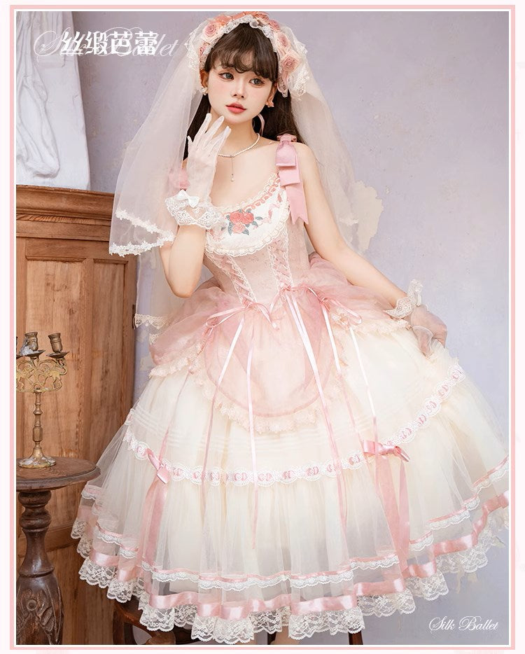 [Pre-orders available until 1/28] Silk Ballet Jumper Skirt, Long Length