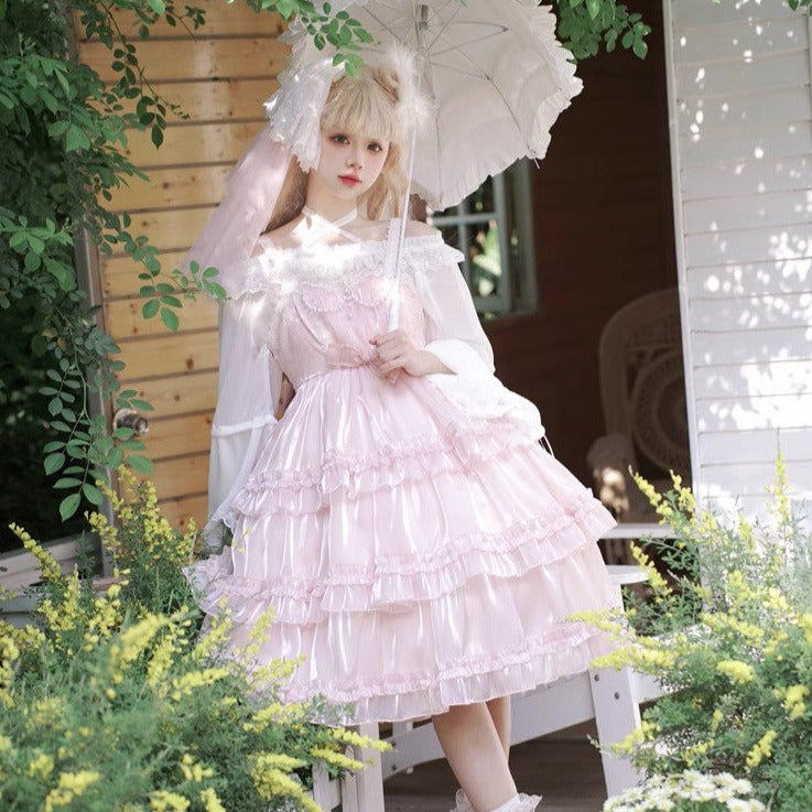Maiden's Holiday Pearl Puff Jumper Skirt All 6 Colors