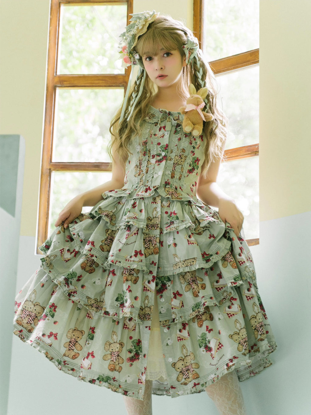 Camellia Berry Sleeveless Setup - Short Length